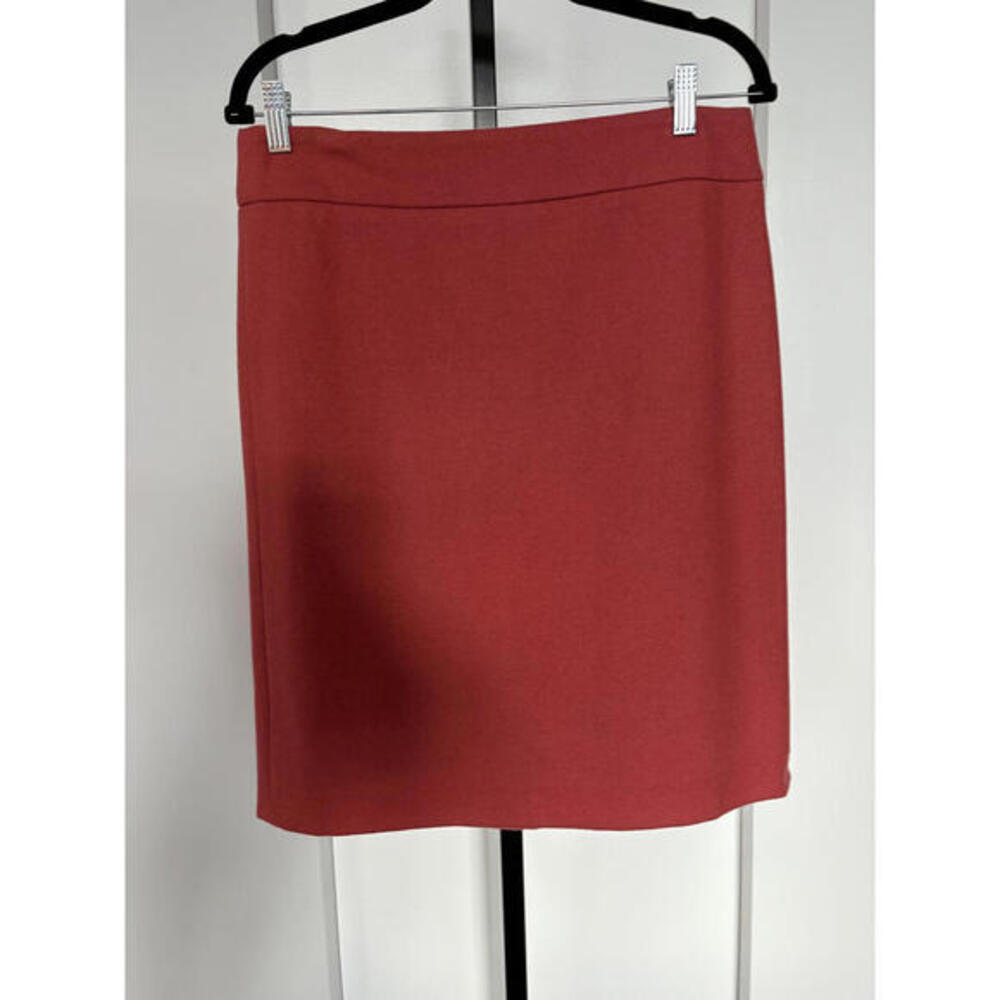 J Crew 100% Wool Lined Pencil Skirt Coral 8